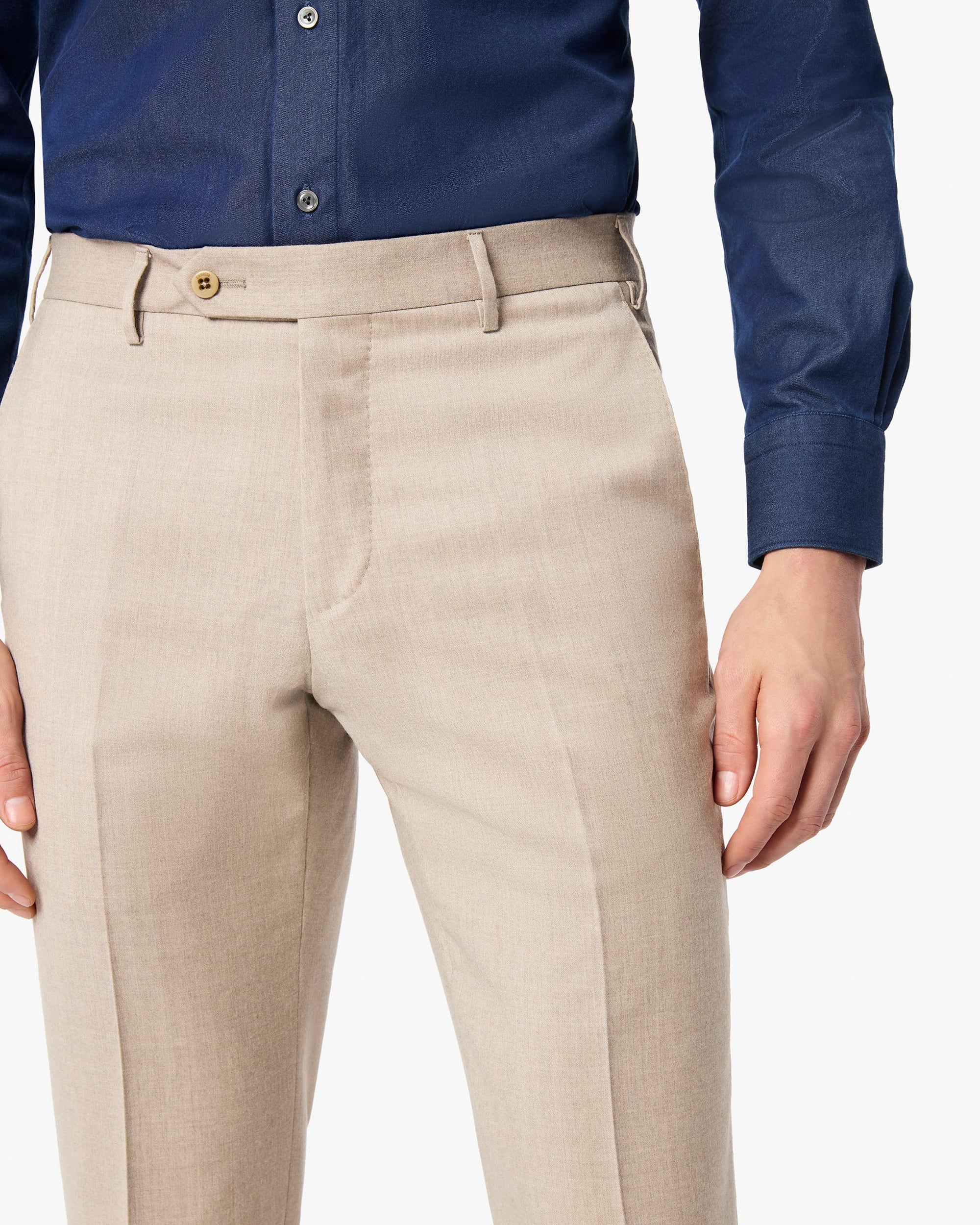 Parker 110s Light Stretch Flannel Trouser