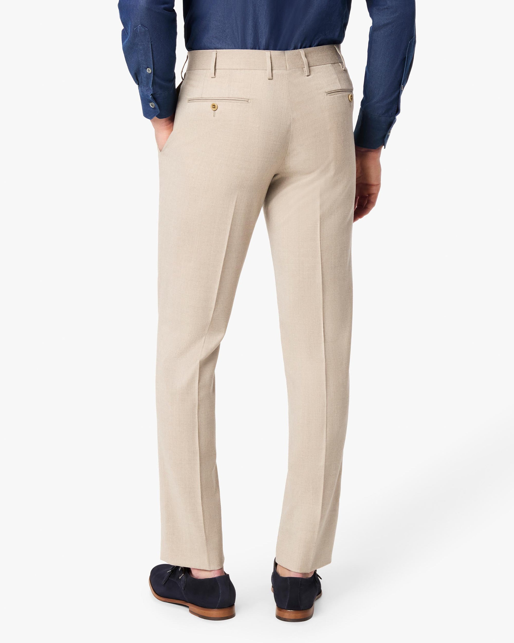 Parker 110s Light Stretch Flannel Trouser