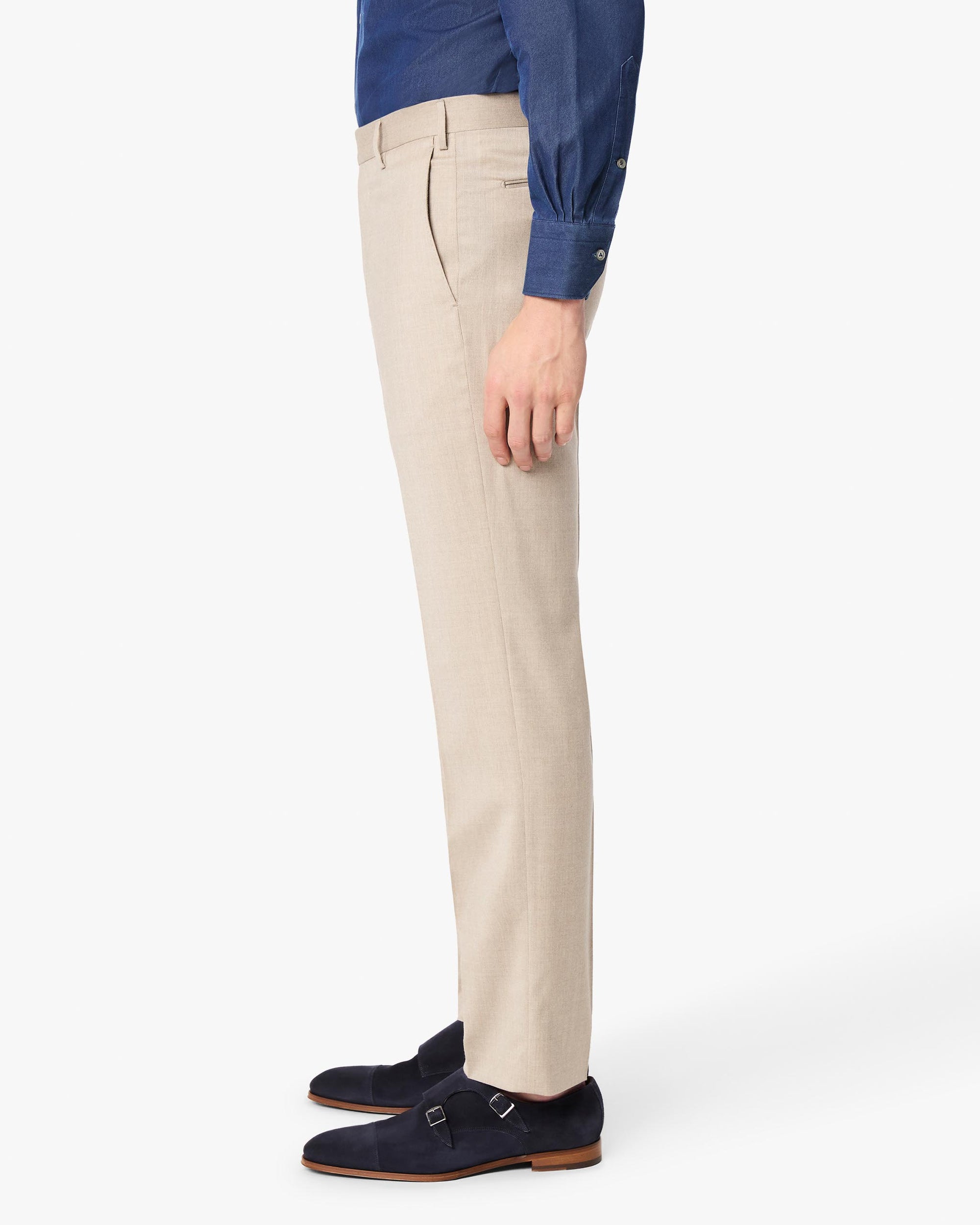 Parker 110s Light Stretch Flannel Trouser
