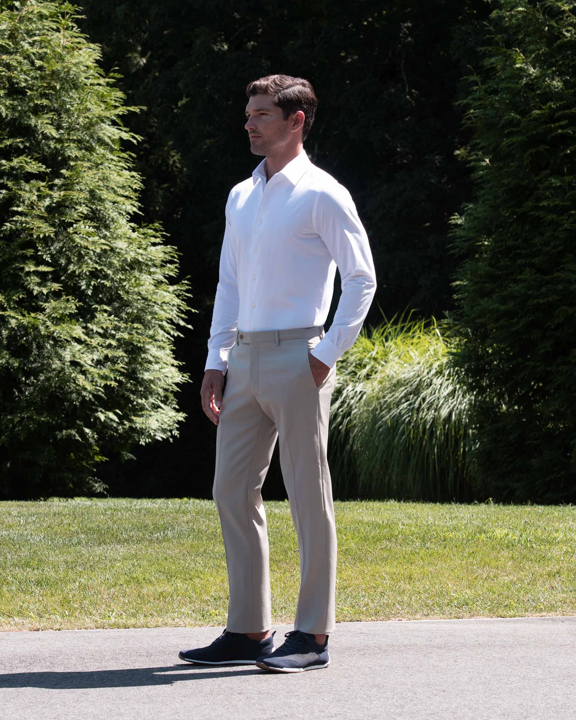 Noah Super 110s Serge Trouser