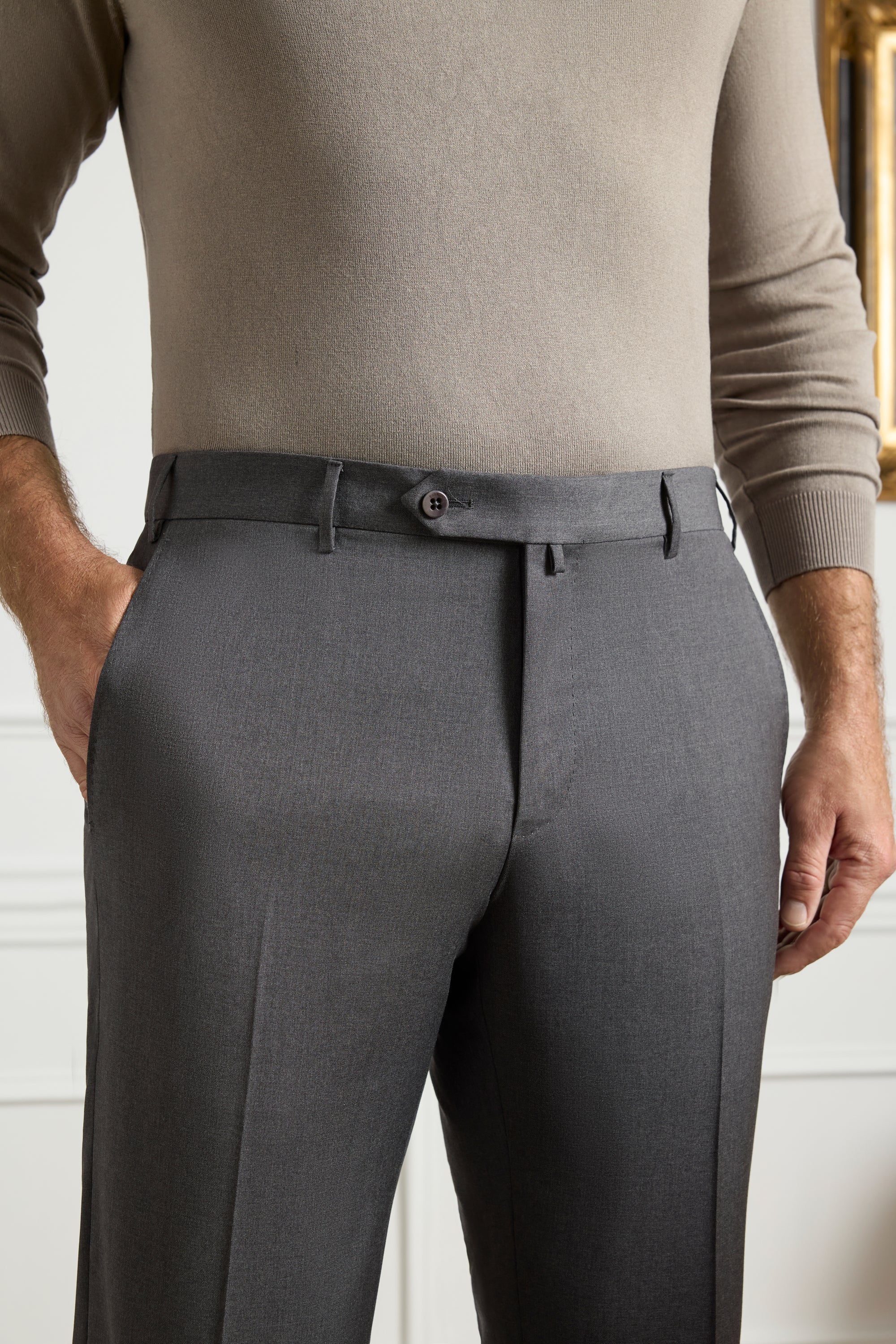 Parker Platinum Super 130s Gab Trouser