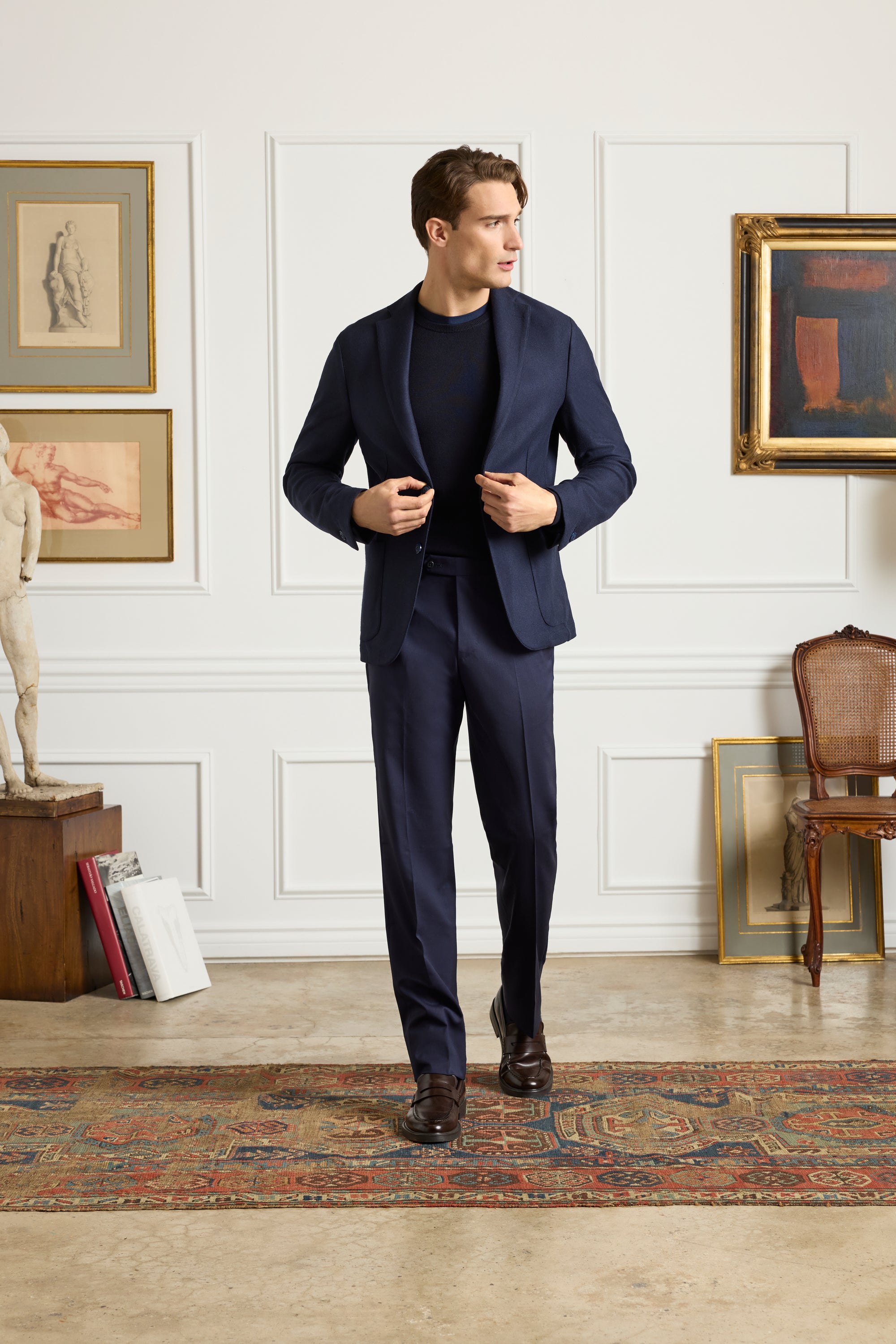 Devon Super 110s Serge Trouser