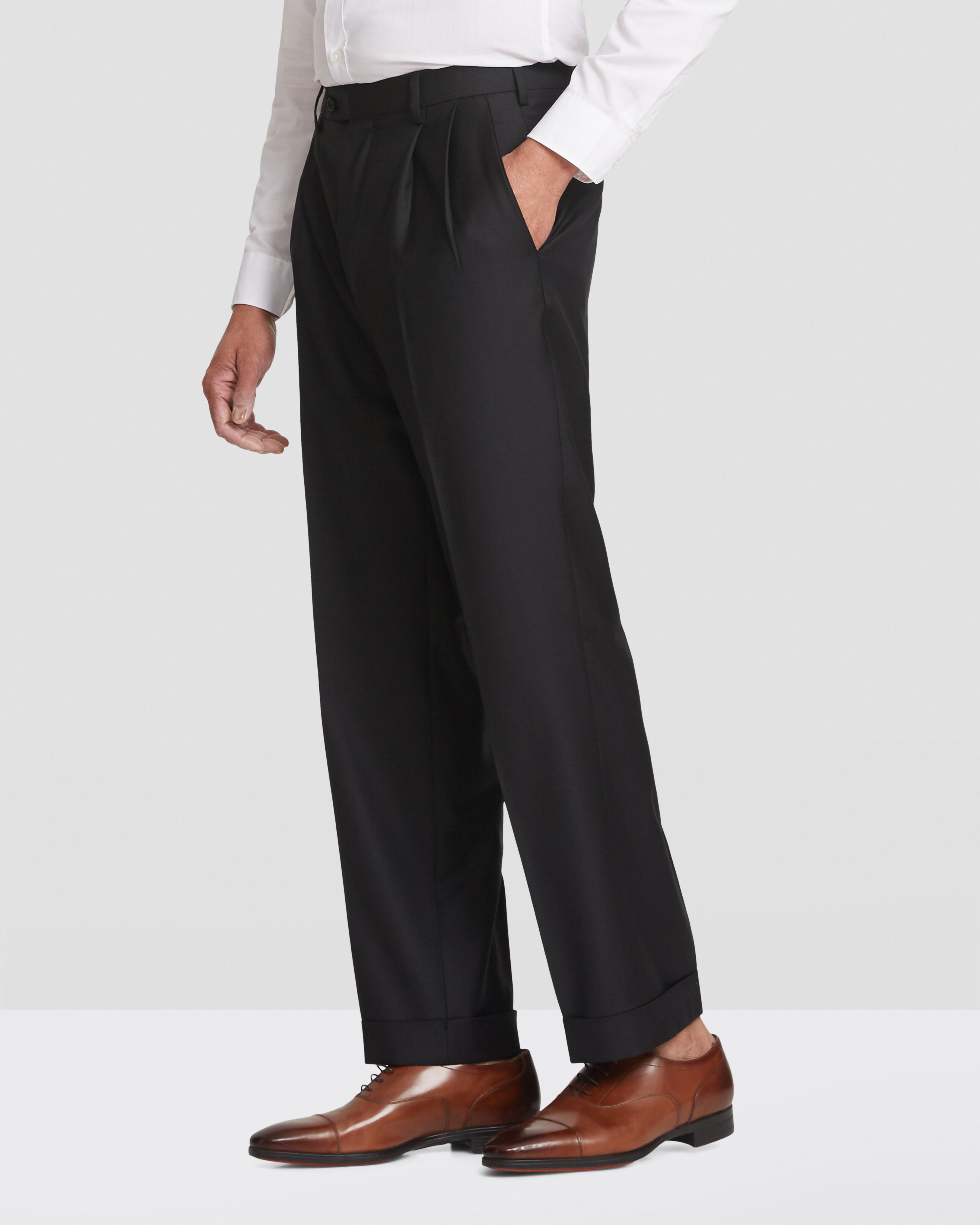Bennett Wool Double Pleated Trousers