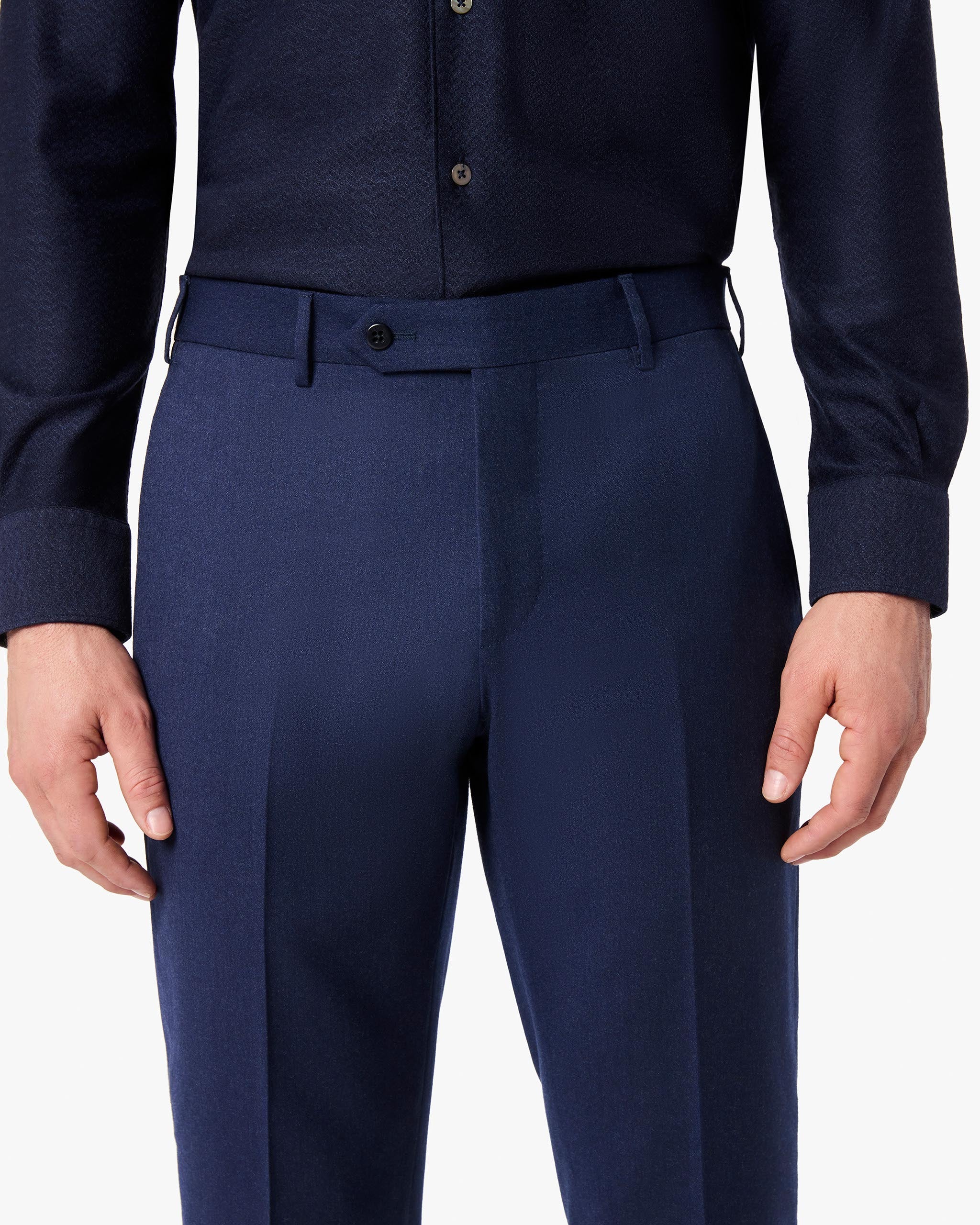 Parker 110s Light Stretch Flannel Trouser