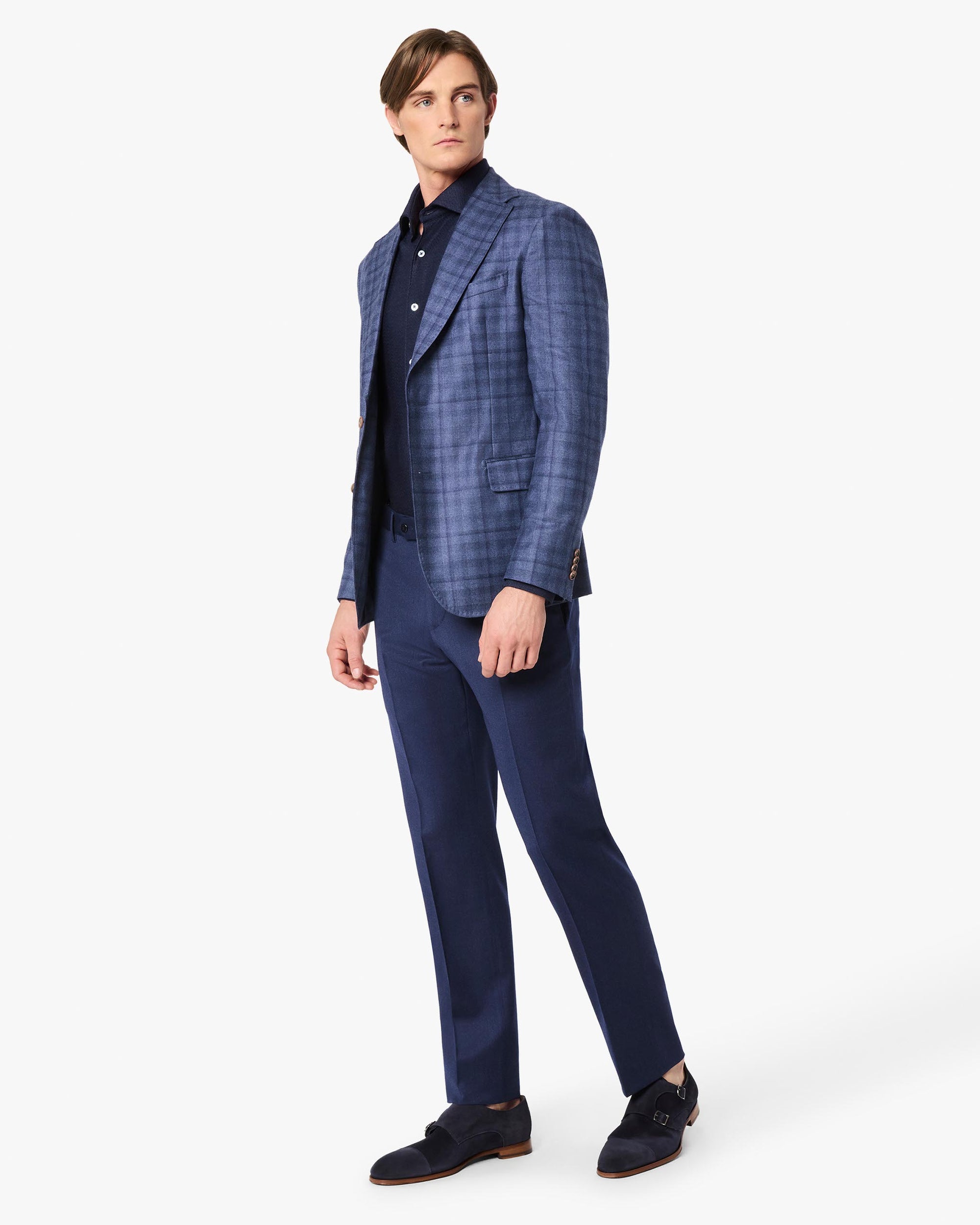 Parker 110s Light Stretch Flannel Trouser