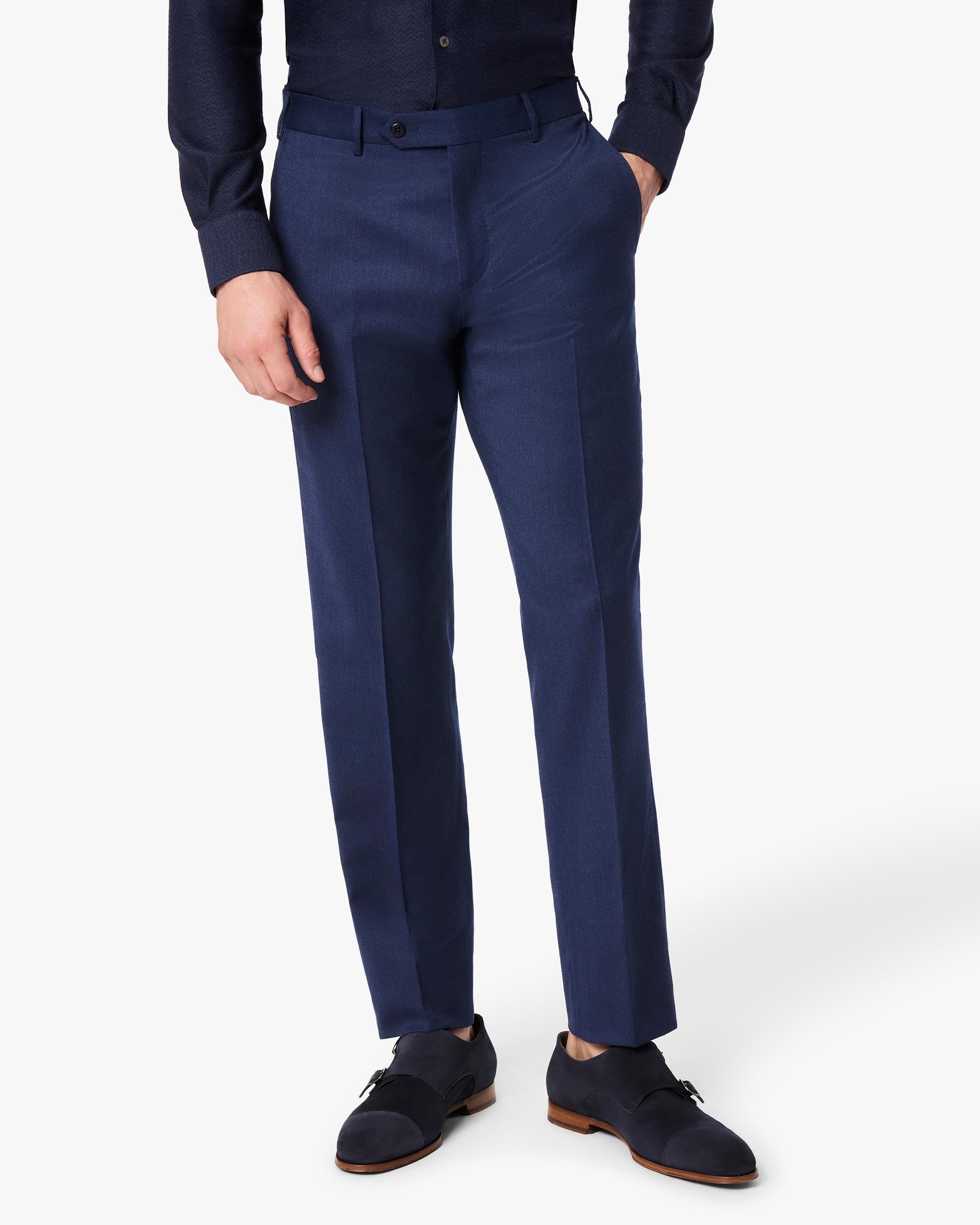 Parker 110s Light Stretch Flannel Trouser