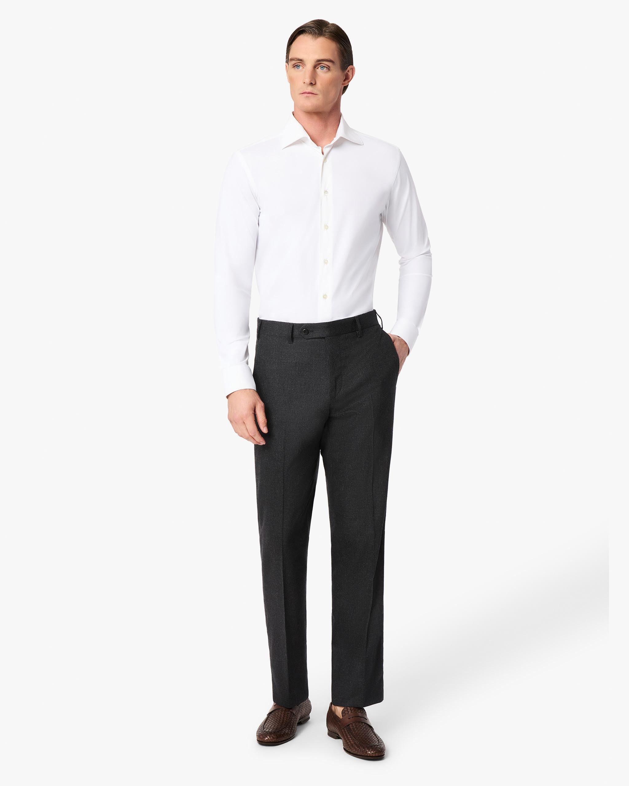 Devon Stretch Wool Cashmere Trouser
