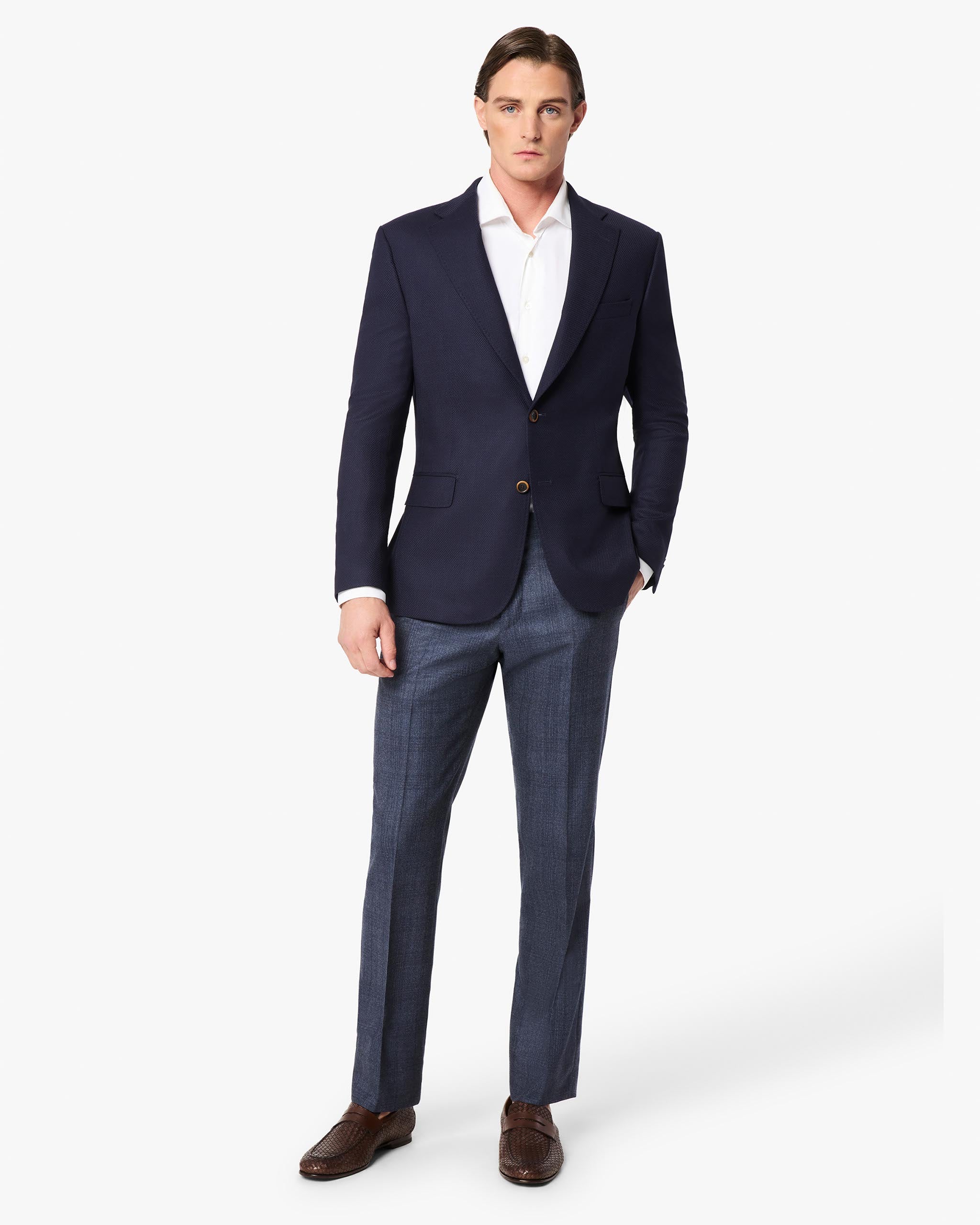 Parker Super 120s Flannel Trouser