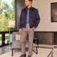 Parker 110s Light Stretch Flannel Trouser