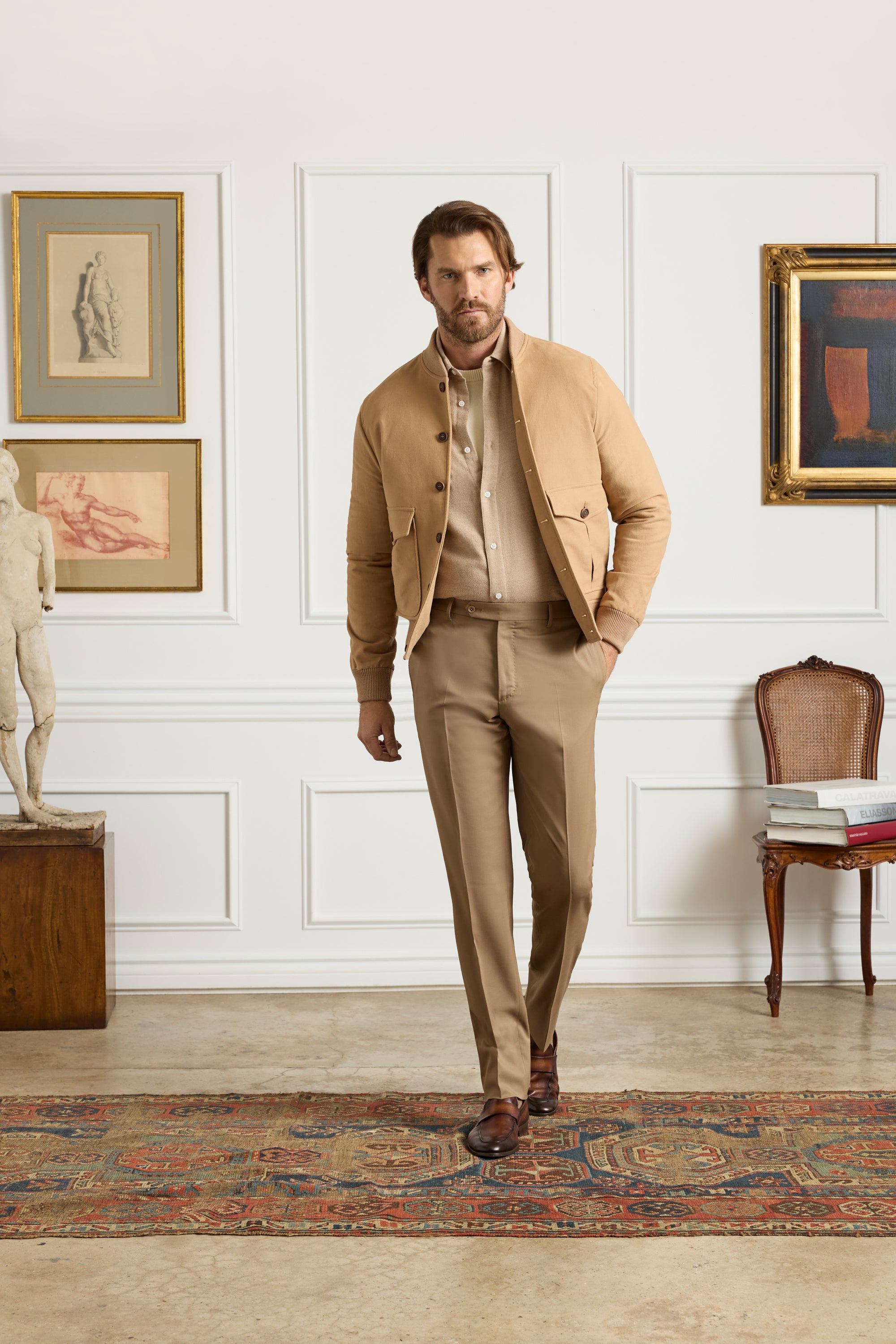 Parker Platinum Super 130s Gab Trouser