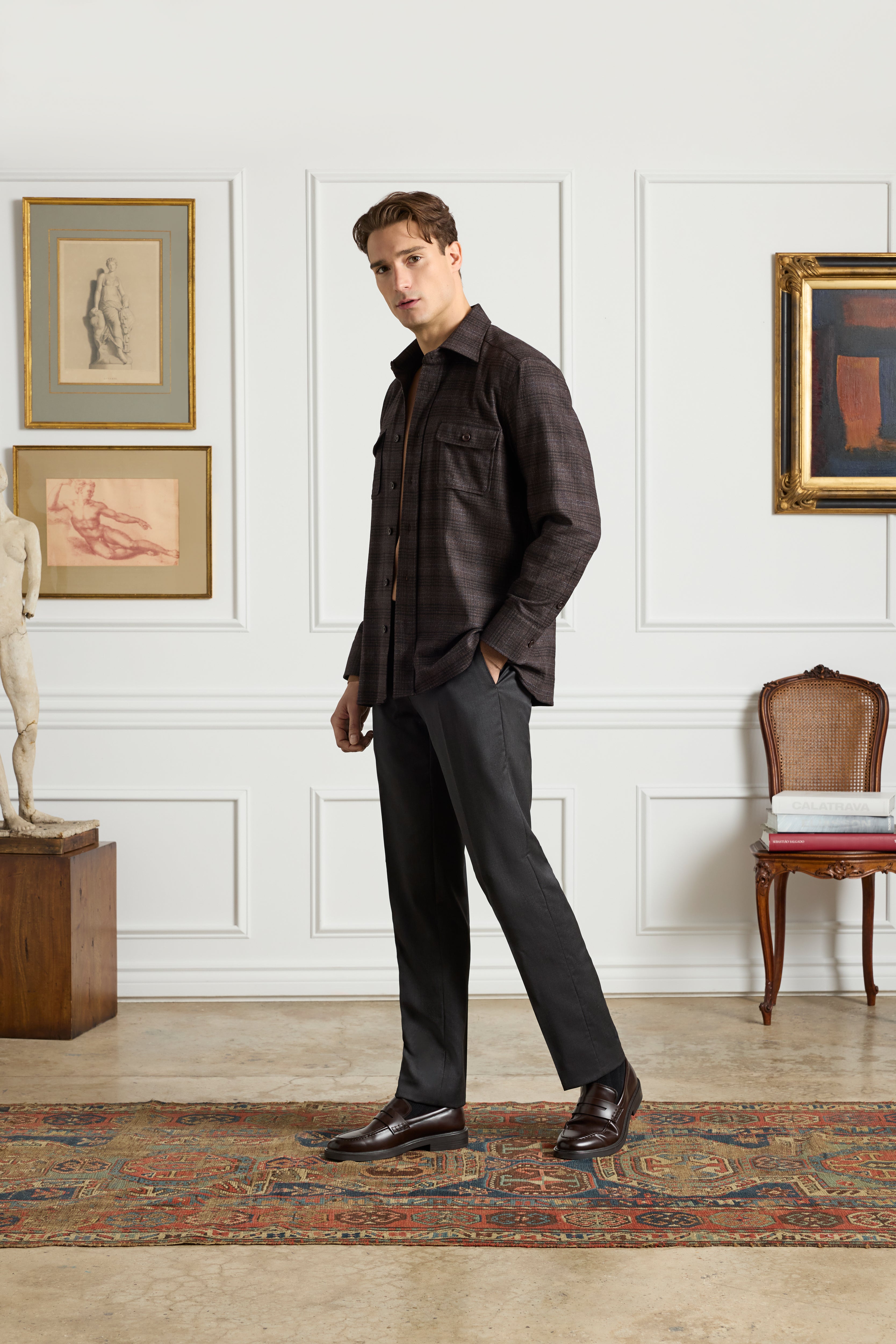 Parker Platinum Super 130s Gab Trouser