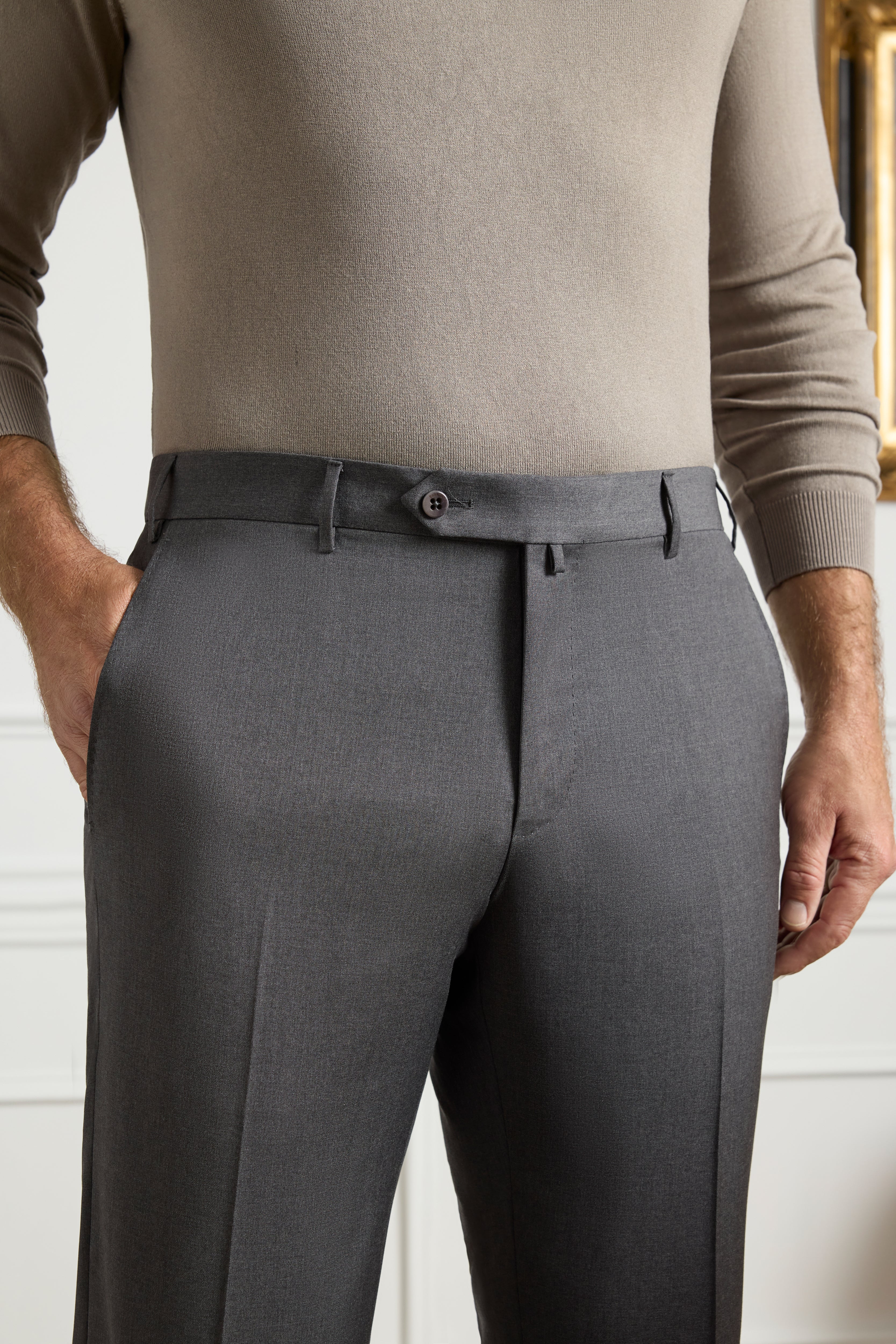 Parker Platinum Super 130s Gab Trouser