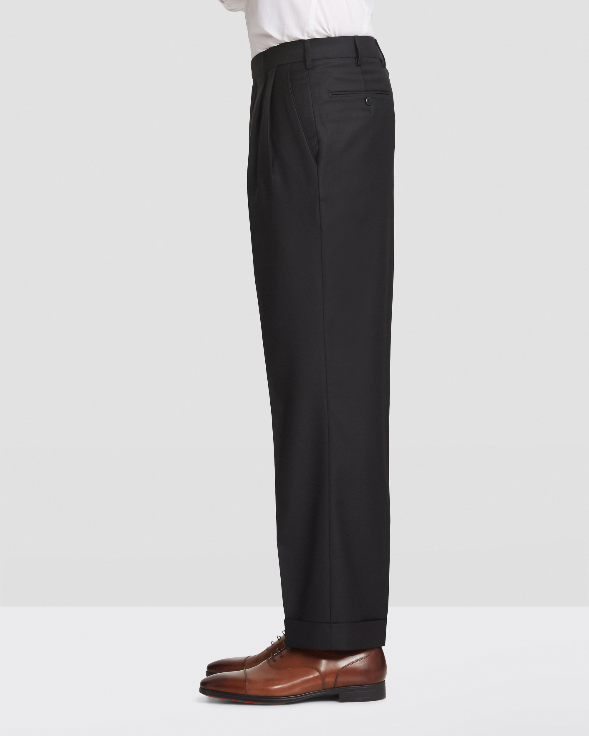 Bennett Wool Double Pleated Trousers
