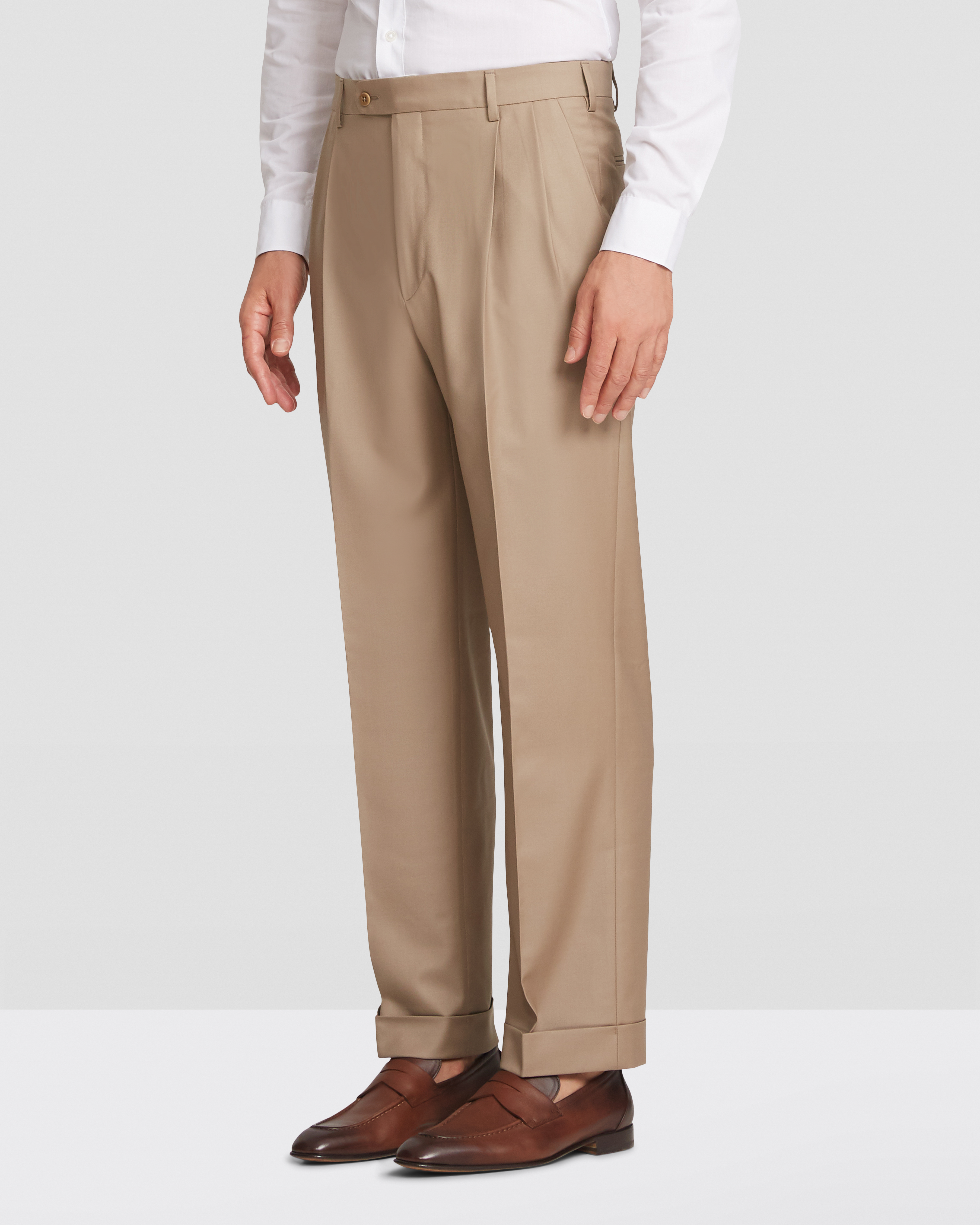 Bennett Wool Double Pleated Trousers