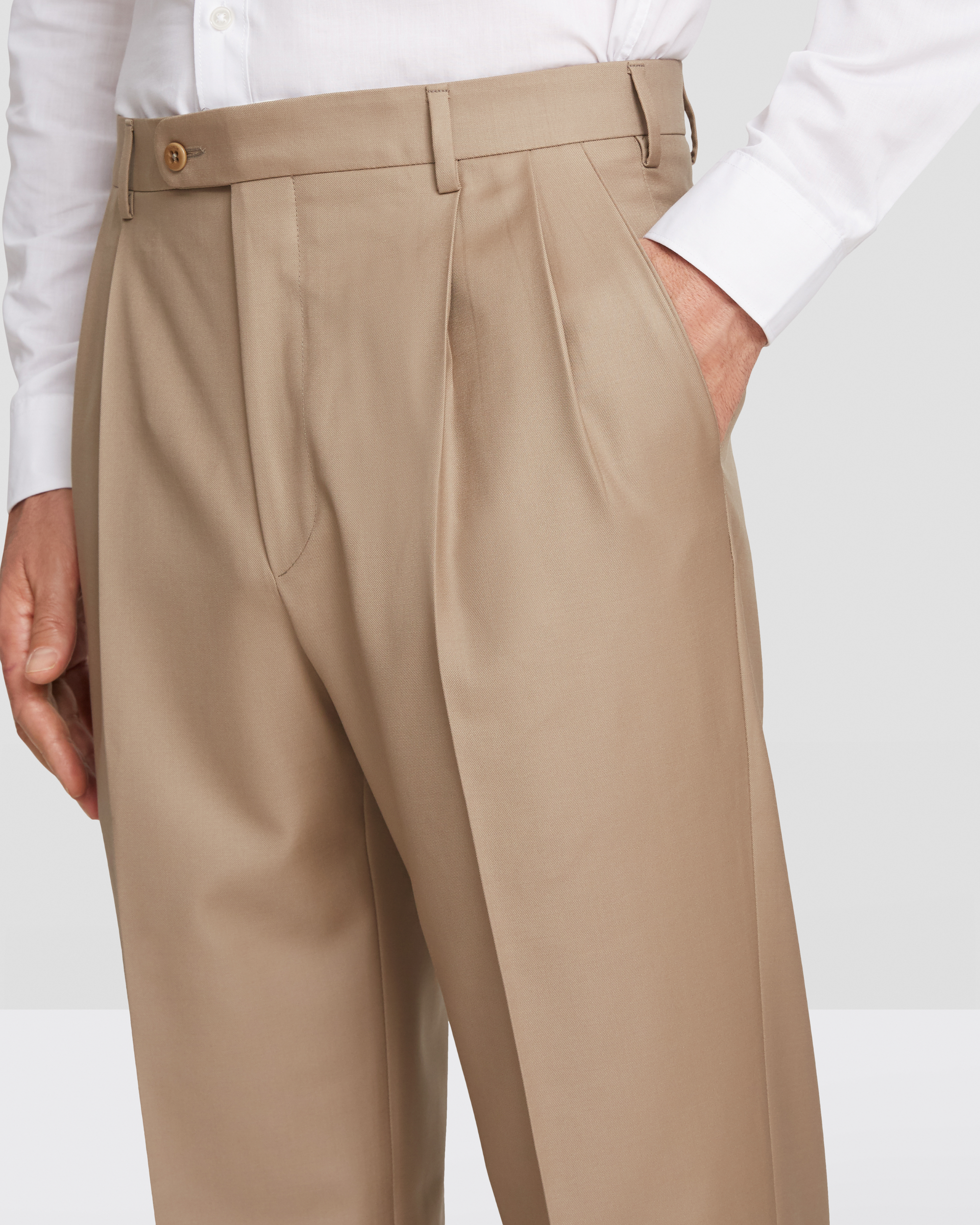Bennett Wool Double Pleated Trousers