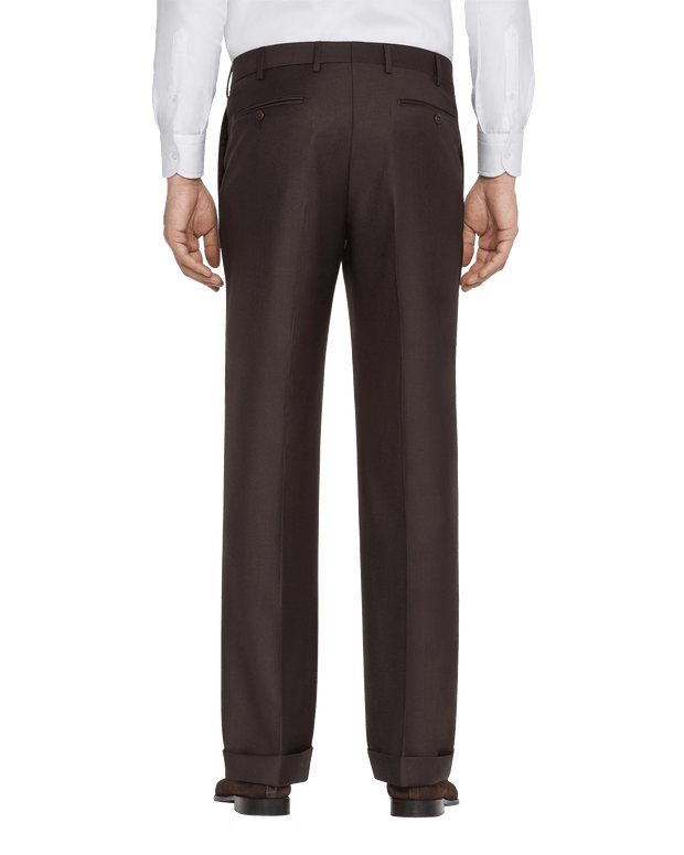 Todd Flat Front Wool Serge Trousers