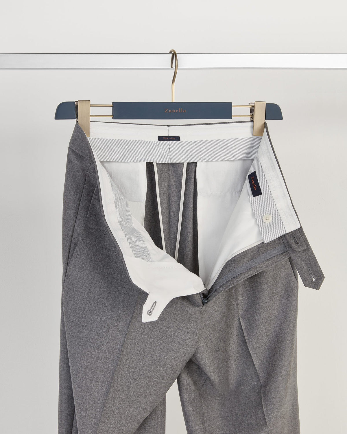 Todd Flat Front Wool Serge Trouser